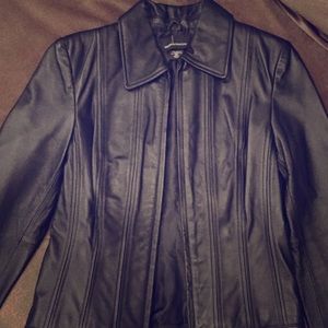 Black leather jacket NWOT